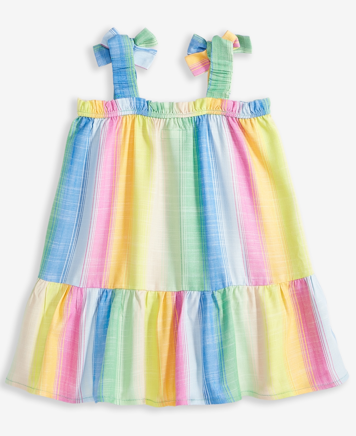 Epic Threads Toddler Girl Striped Bow Dress, Exclusively At Macy's In Multi
