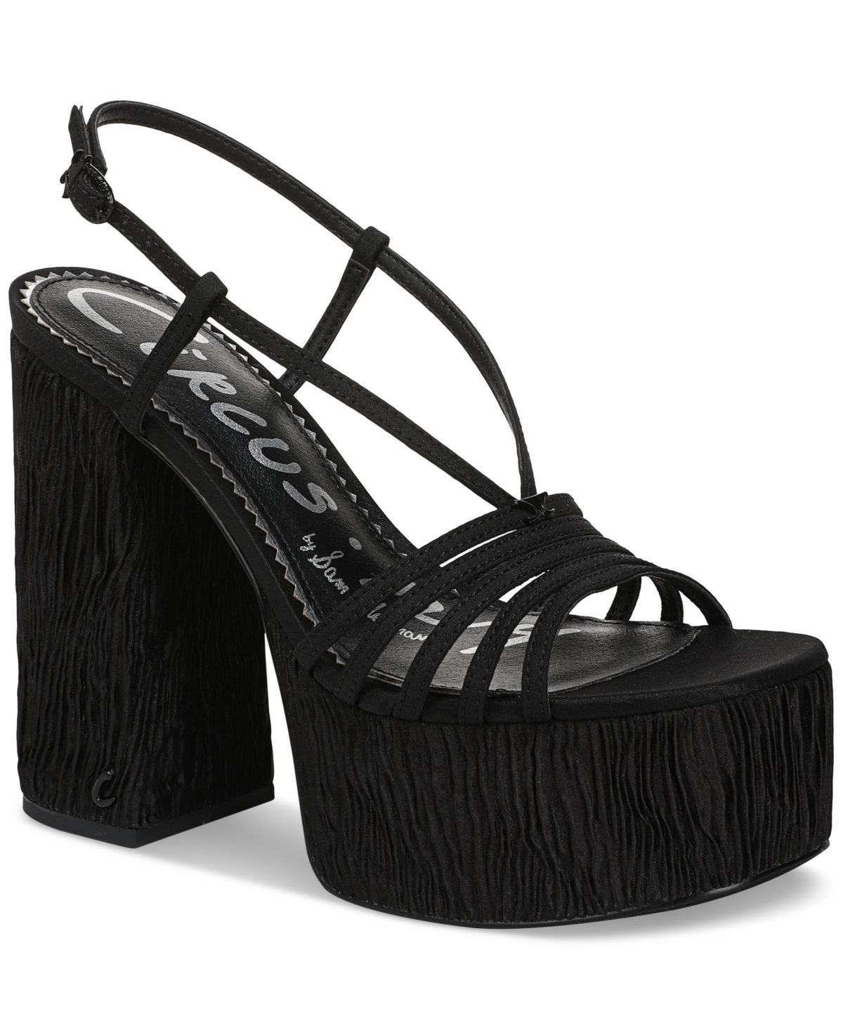 Circus Ny By Sam Edelman Siena Platform Slingback Sandal In Black