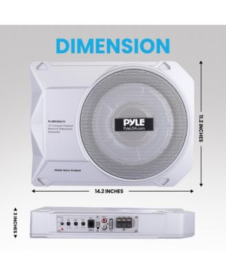 10” 900W Slim Active Marine Subwoofer, Low-Profile, Waterproof Design