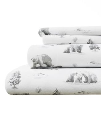 Ultra-Soft Turkish Cotton Flannel Christmas Print Sheet Set