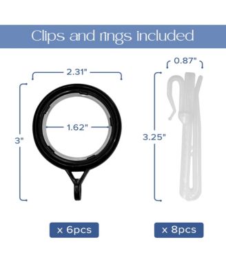 Madison Pinch Pleat Single Curtain Panel with Hooks and Rings, 38"X84"