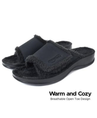 - Hadley Cozy Faux Fur Slipper