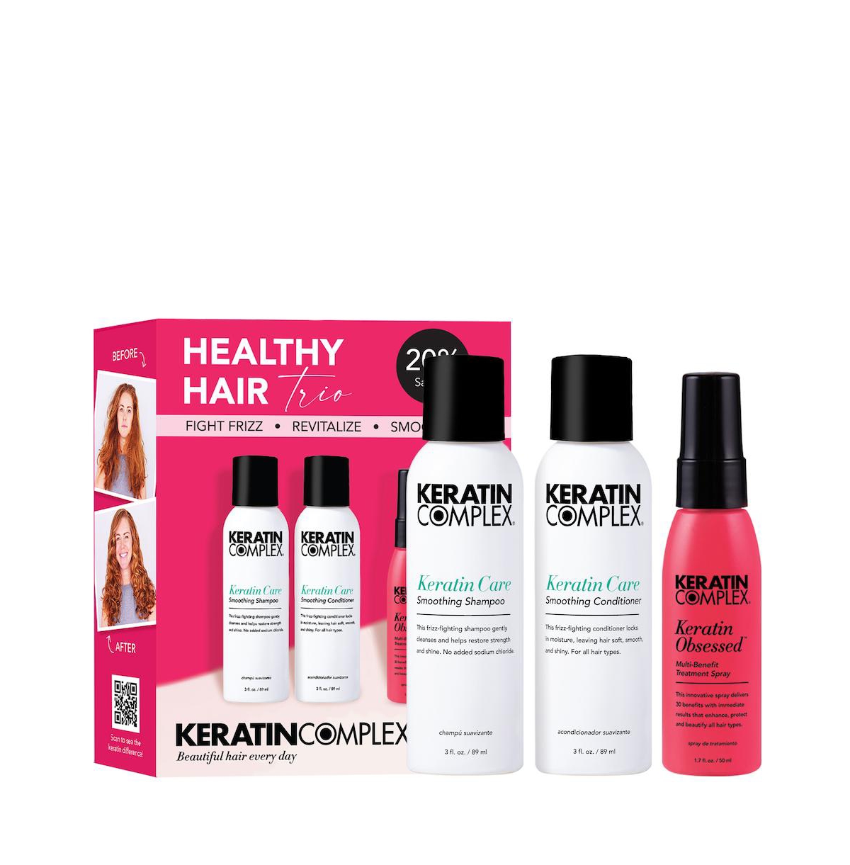 Healthy Hair Trio Kit - Pink