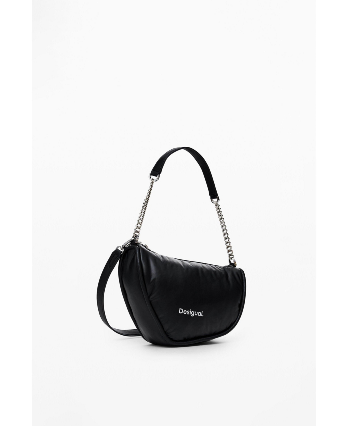 Women's Crossbody bag with zipper - Black
