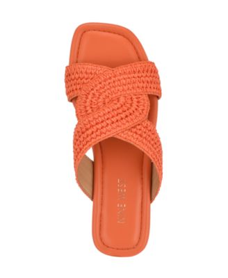 Nine West Women's Quara Woven Flat Slip-On Sandals - Macy's