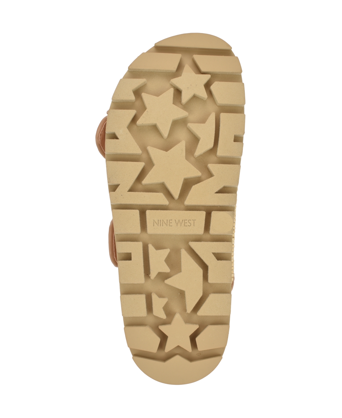 Nine West Timma Two-strap Platform Sandal In Natural Woven