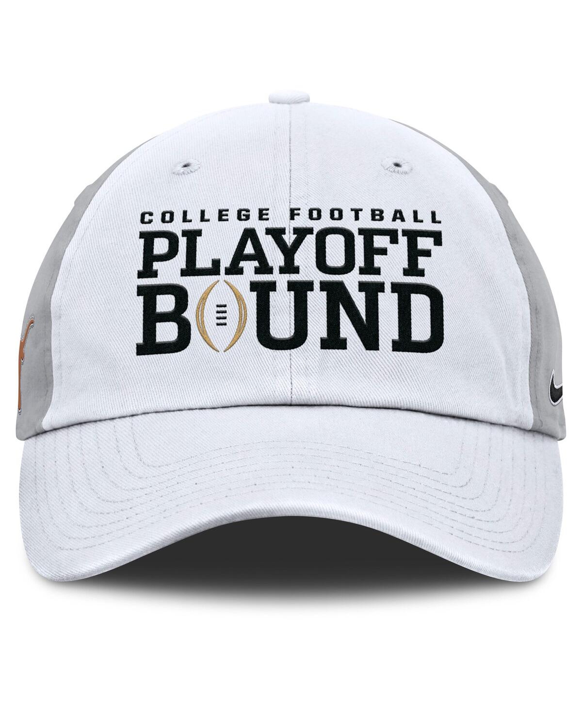 Nike Men's And Women's White/gray Texas Longhorns 2024 College Football Playoff Club Adjustable Hat In White,gray