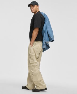 Men's Relaxed-Fit Convertible Twill Cargo Pants, Exclusively at Macy's 