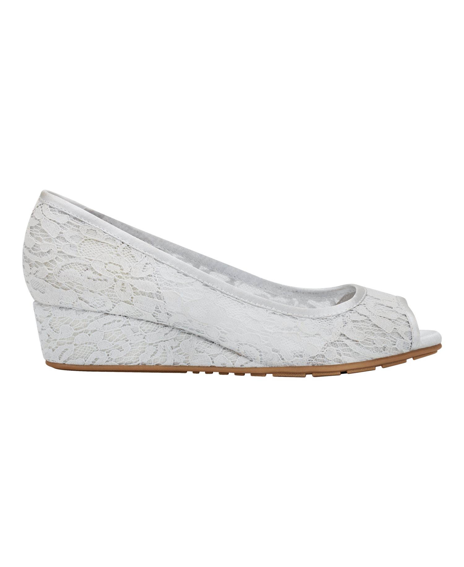 Women's Candra Low Wedge Peep Toe Dress Pumps