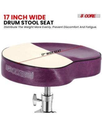 Drum Throne Padded Guitar Stool Saddle Drummer Seat for Adults & Kids
