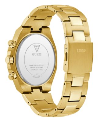 Men's Multi-Function Gold Tone Steel Watch, 44mm