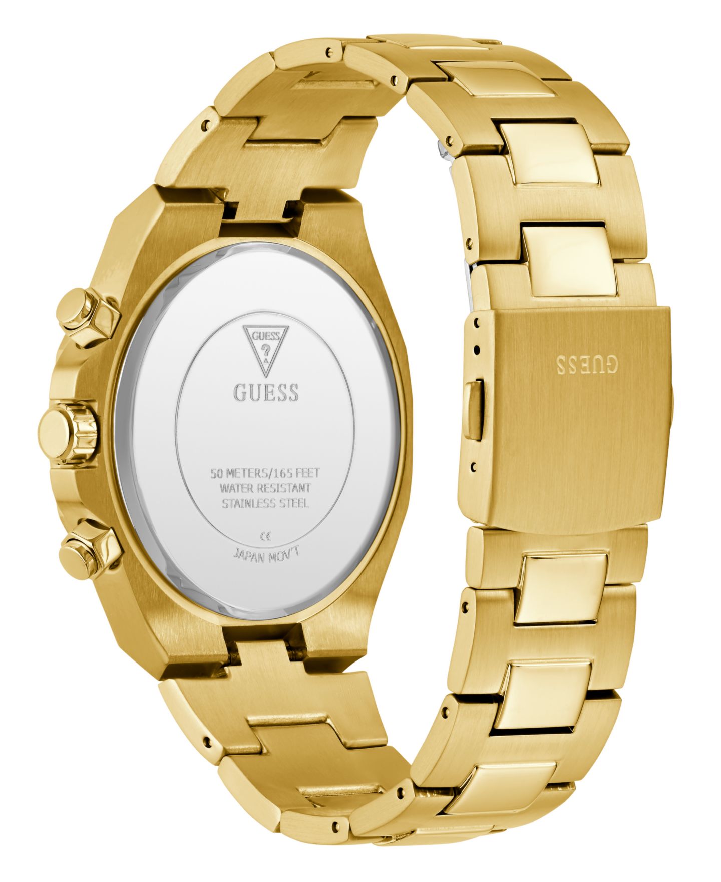 Мужские часы GUESS Multi-Function Gold Tone Steel Watch, 44mm — фото 3