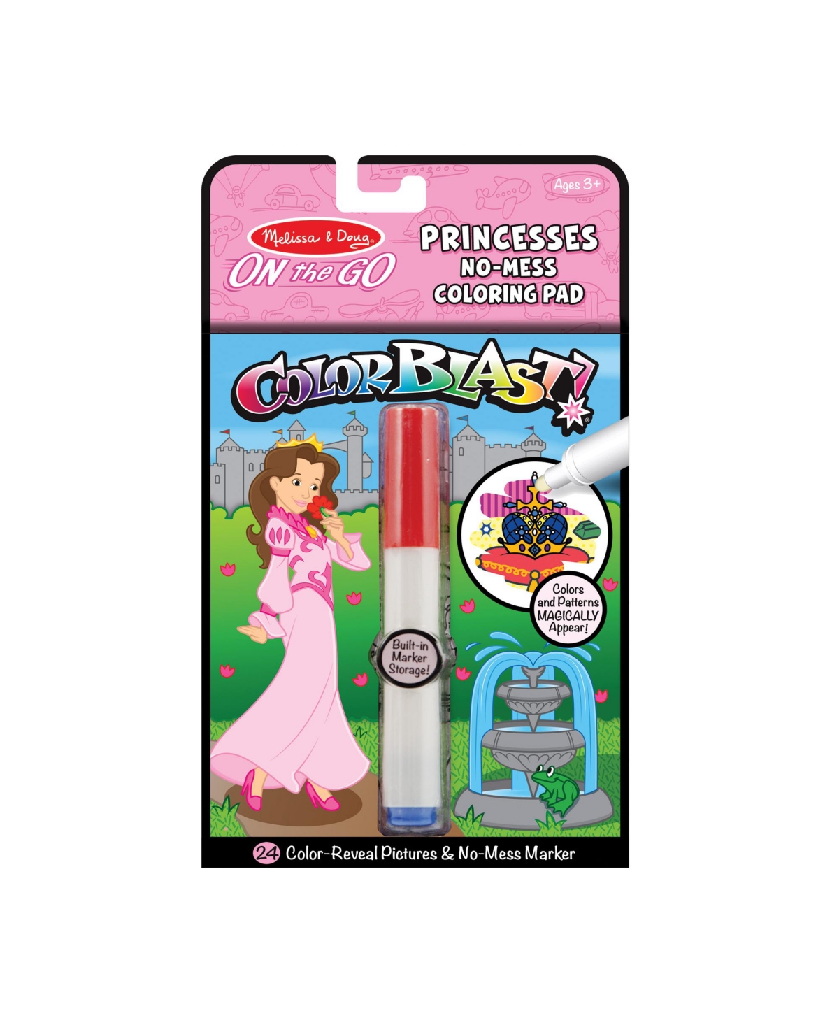 Melissa & Doug On The Go Colorblast Activity Book Princess In Multicolor