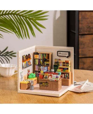 3D Puzzles Plastic House Building Set Toy DIY Miniature Dollhouse Playset Gifts for Teens Adults, Multicolor, 6.40"7.10"6.00"