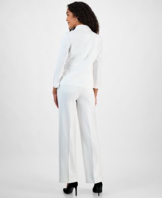 Women's Two-Button Jacket & Pant Suit Regular & Petite Sizes