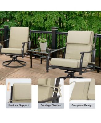 Outdoor Chair Cushion 20.5x20.5x4.33 inches Patio Furniture Seat Cushion - Set of 4