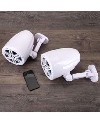 5.25   Waterproof Marine Box Speakers, 180W, 2-Way Off-Road System (White)