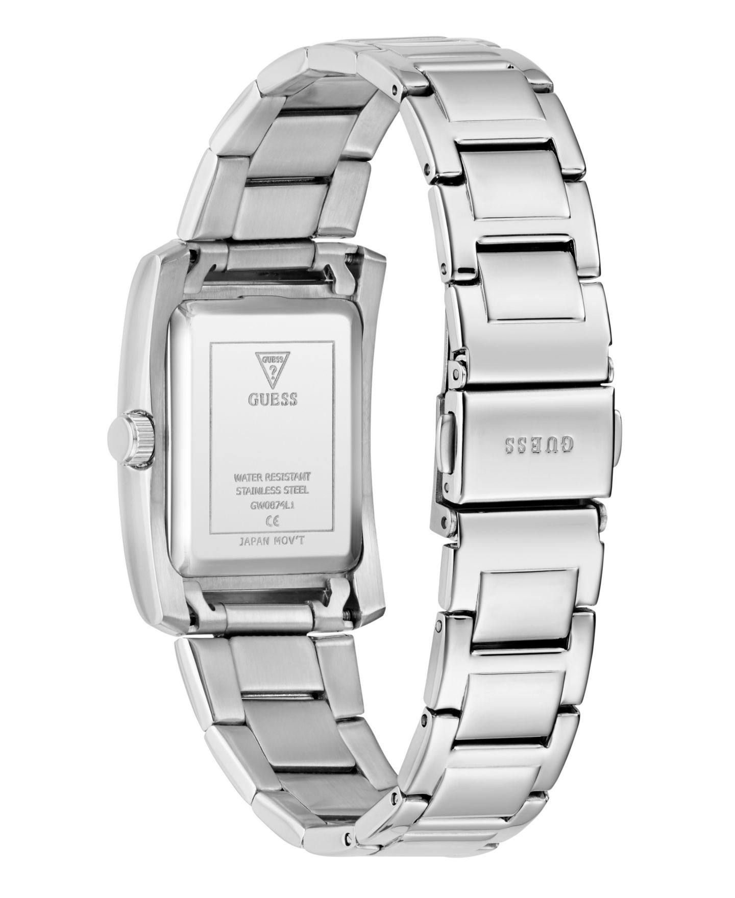 Женские часы GUESS Analog Silver-Tone Stainless Steel Watch, 27mm — фото 3