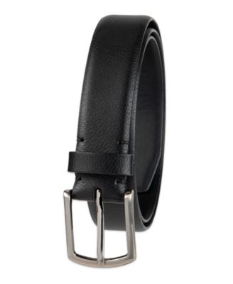 Men's Pebble Grain Feather Edge Dress Belt