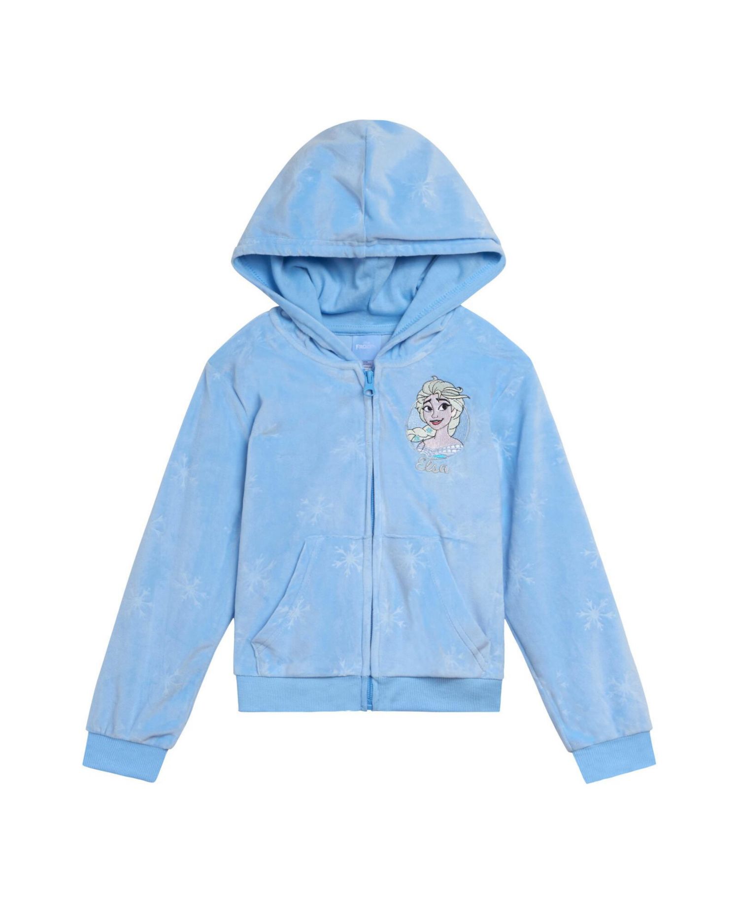 Disney Girls ( 6 to 10-12 ) Minnie Mouse Velour Zip Up Hoodie and Jogger Pants Outfit Set