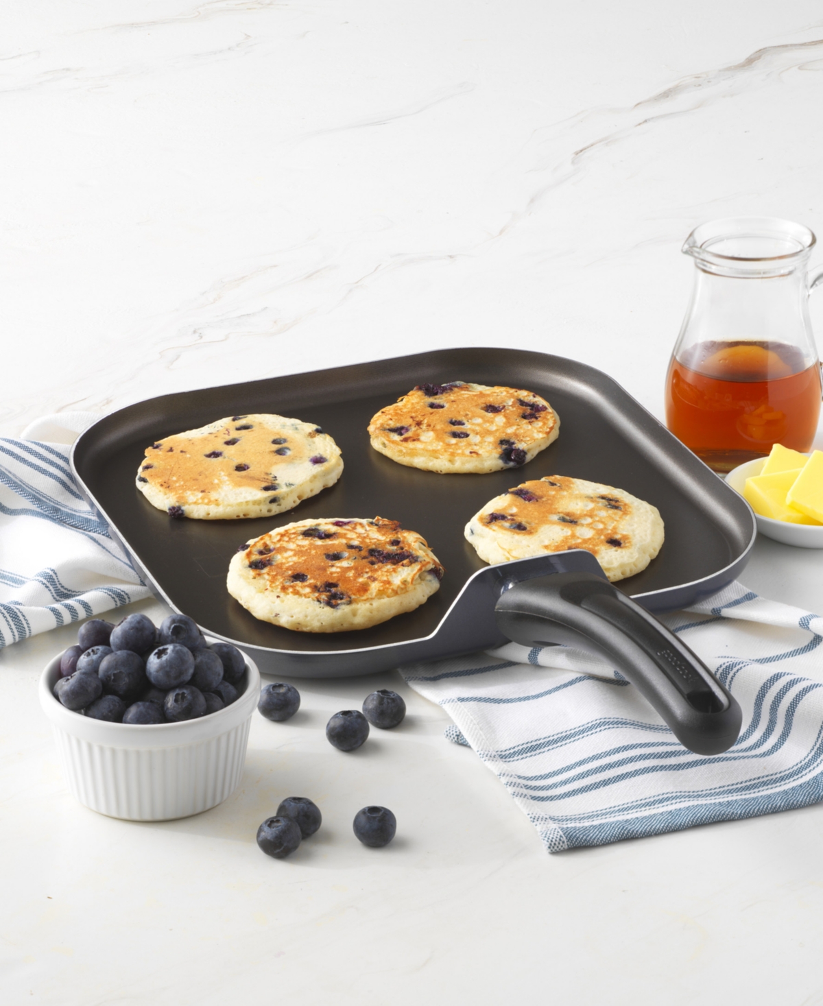 Goodcook Aluminum 11" Square Griddle Pan In Black