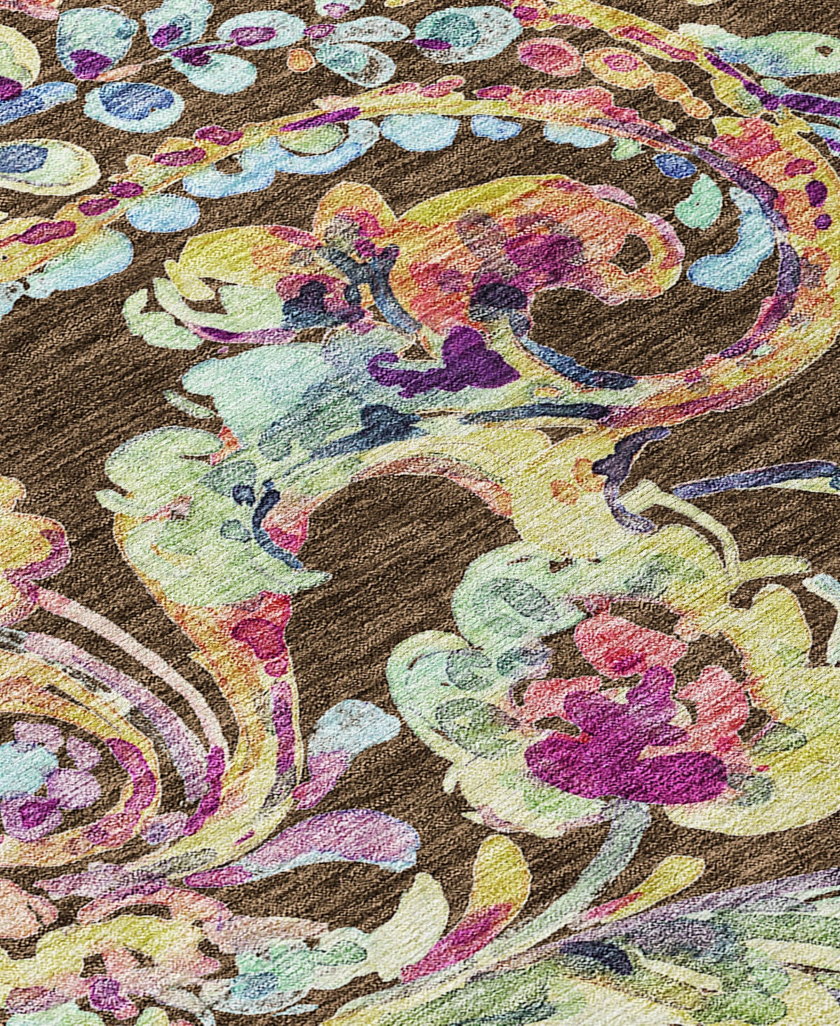 Addison Chantille Machine Washable Acn834 3'x5' Area Rug In Chocolate