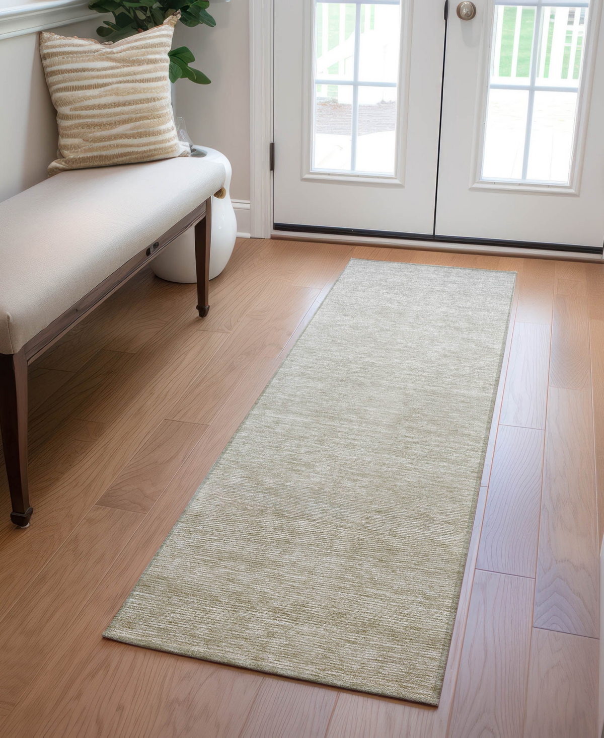 Addison Chantille Acn833 2'3"x7'6" Runner Area Rug In Beige