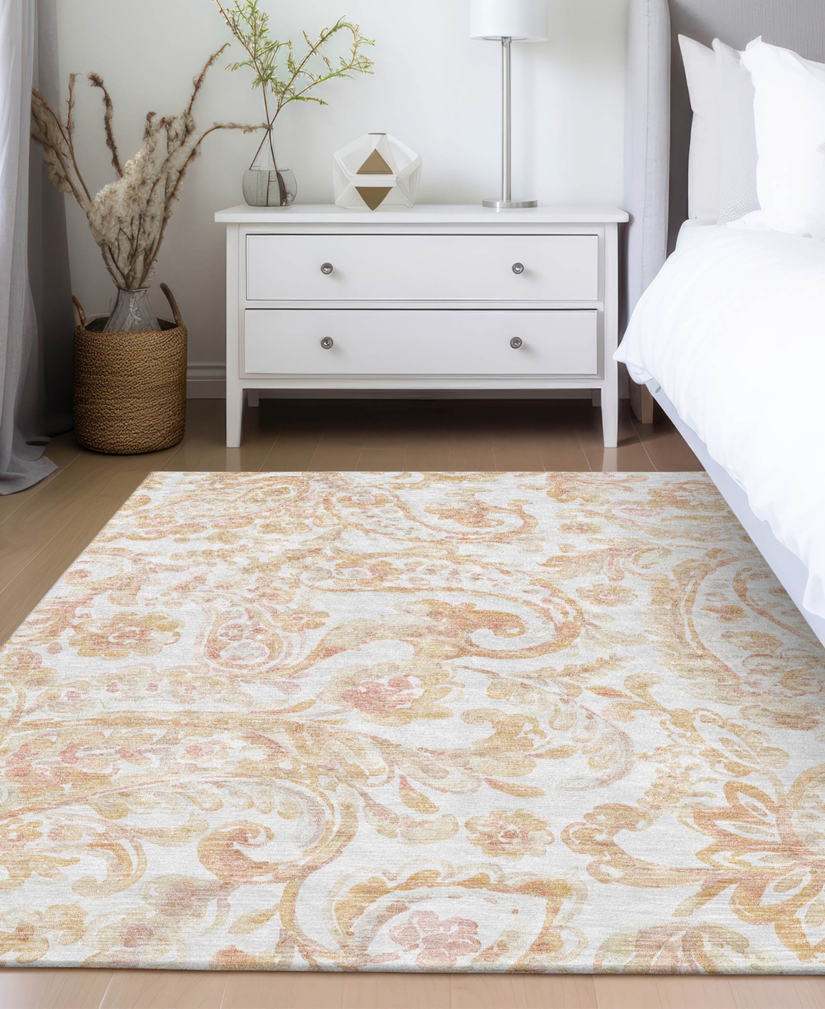 Addison Chantille Acn835 8'x10' Area Rug In Coral