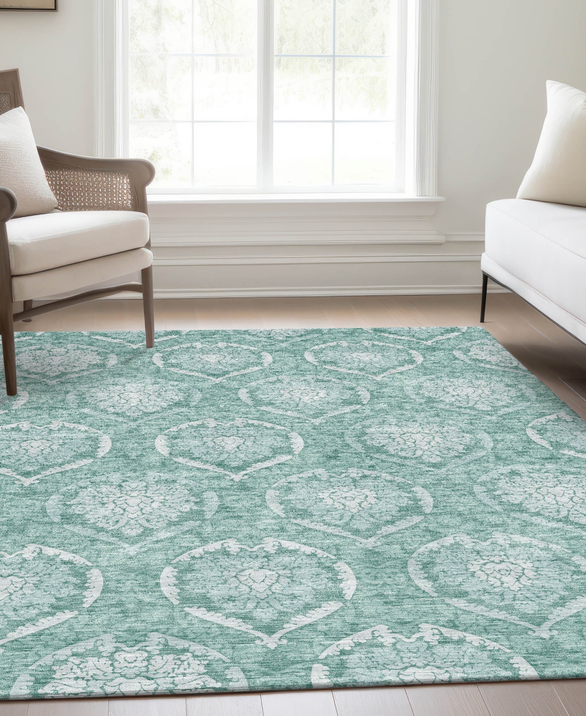 Addison Chantille Acn810 8'x10' Area Rug In Turquoise