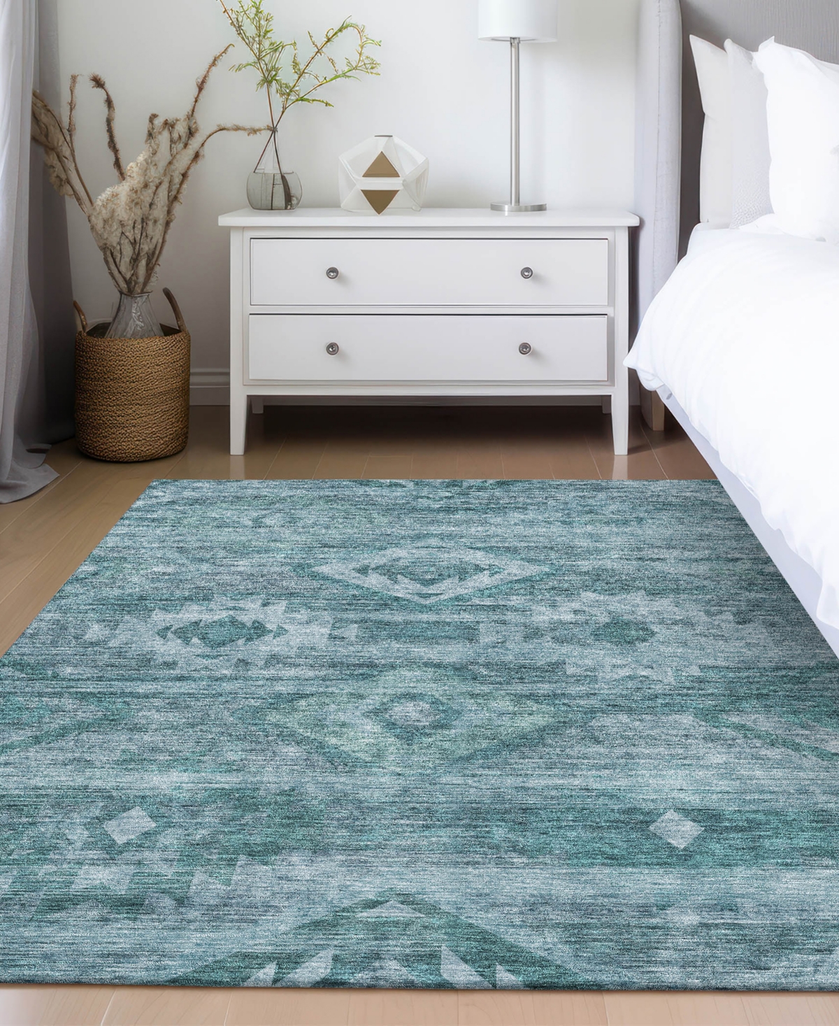 Addison Chantille Acn837 8'x10' Area Rug In Teal