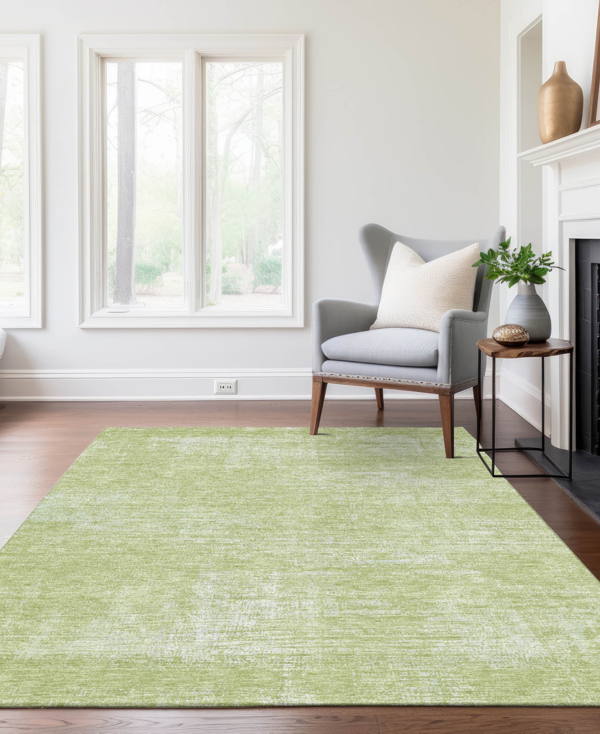 Addison Chantille Acn839 8'x10' Area Rug In Sage