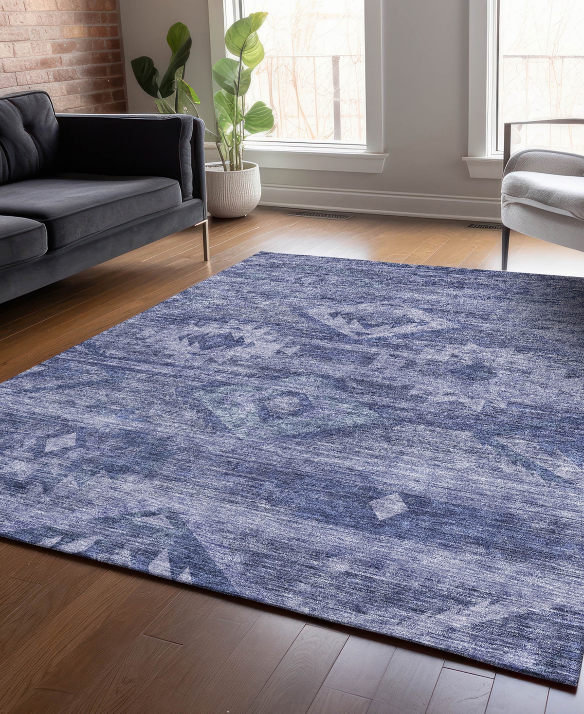 Addison Chantille Acn837 10'x14' Area Rug In Navy