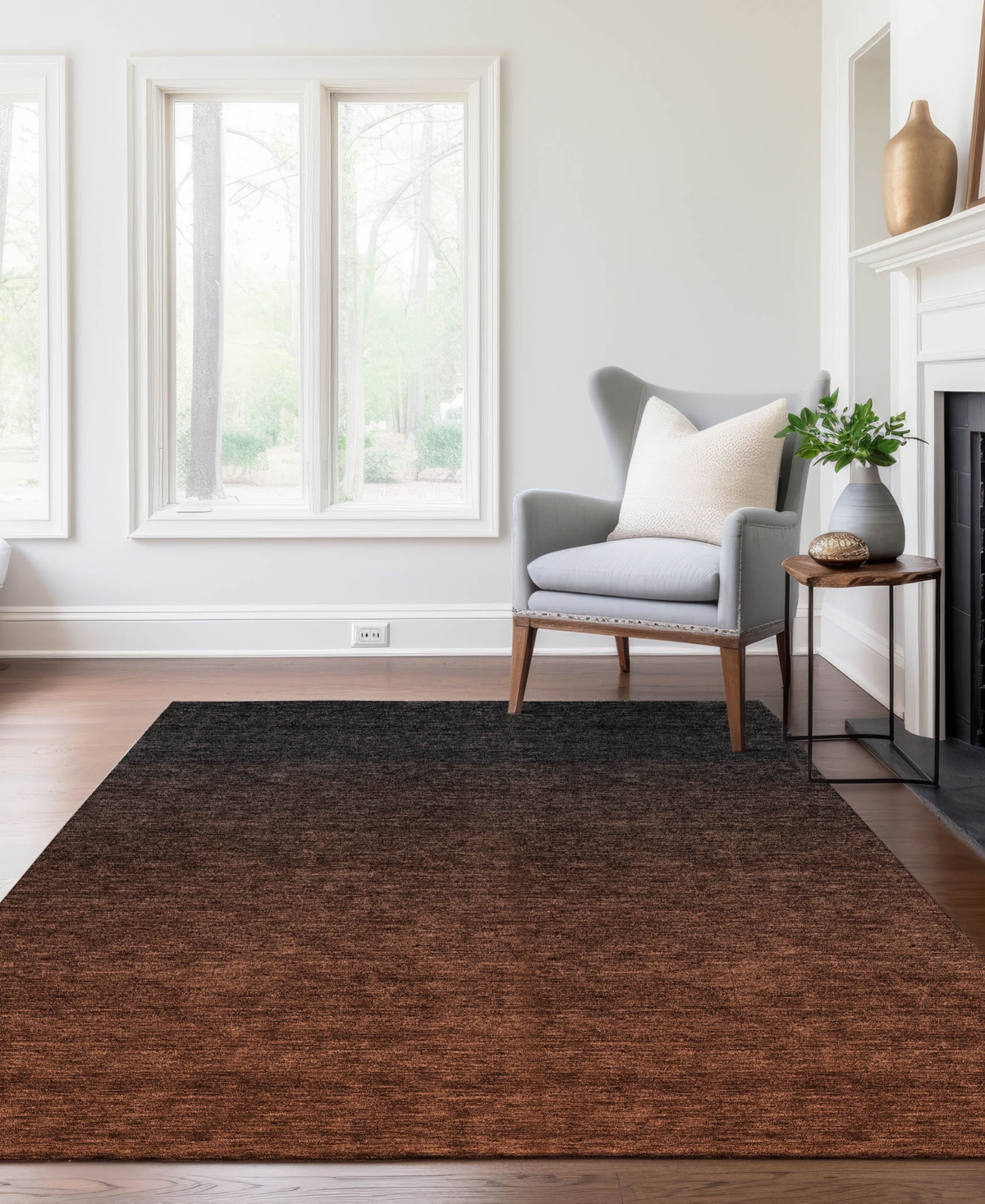 Addison Chantille Acn844 9'x12' Area Rug In Paprika