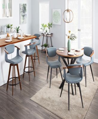 36" Bamboo Oracle Mid-Century Modern Counter Stool