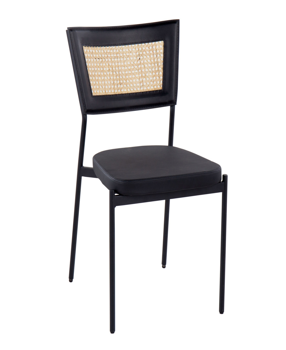 Shop Lumisource 32" Metal Tania Contemporary Dining Chair, Set Of 2 In Rattan