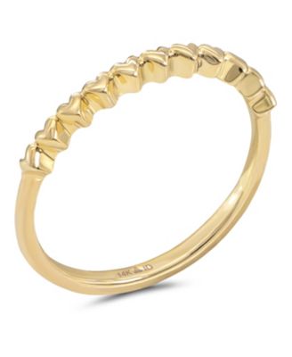 Sweet Heart Ring in 14K Gold, Size 8, approx. 1.6 grams.