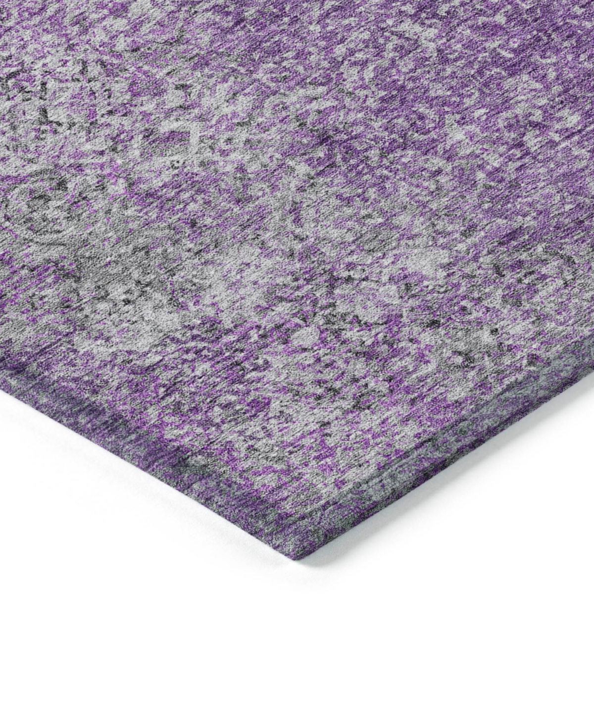 Addison Chantille Acn840 2'3"x7'6" Runner Area Rug In Plum