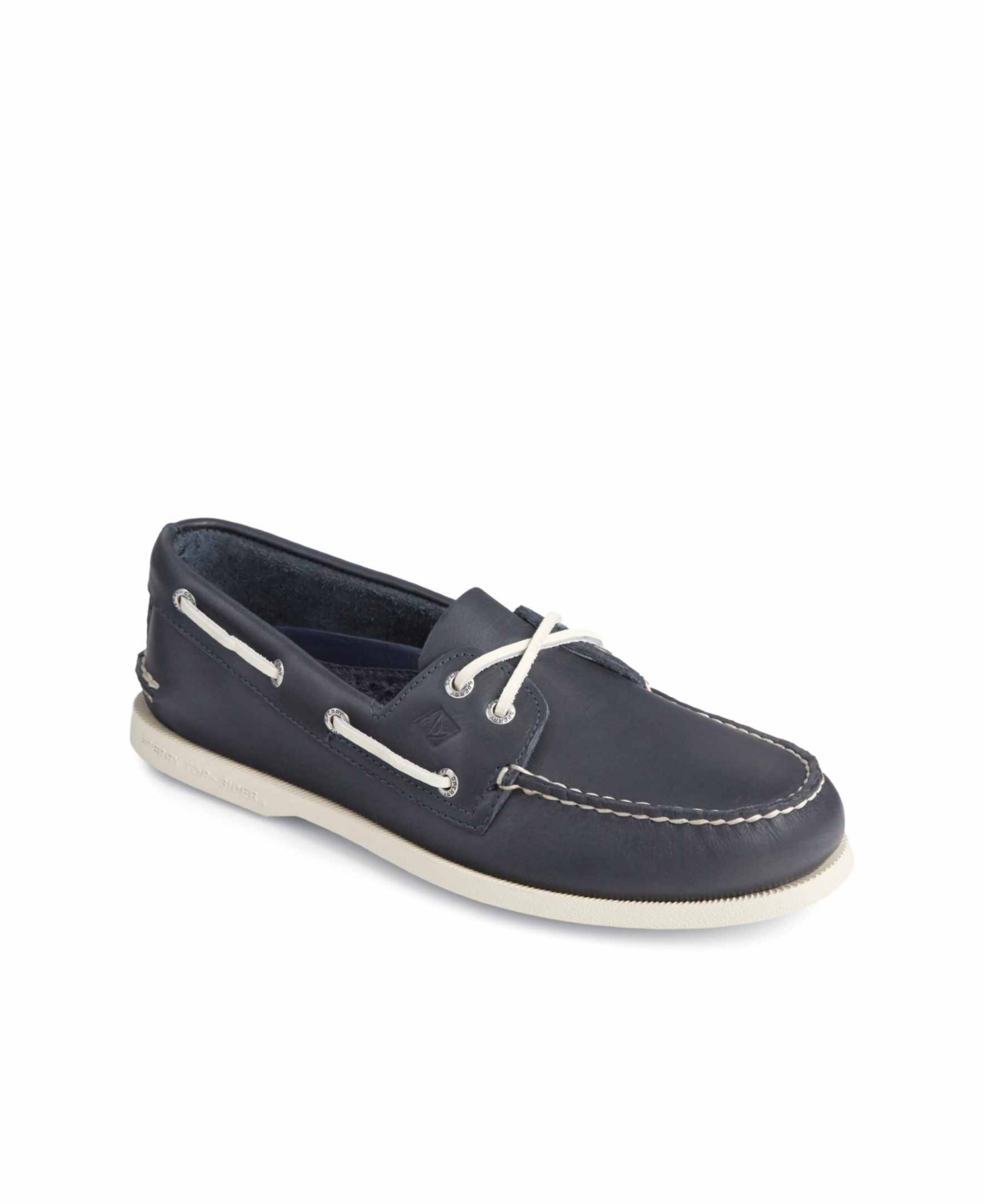 Men's Authentic Original 2-Eye Collegiate Leather Boat Shoe - Navy