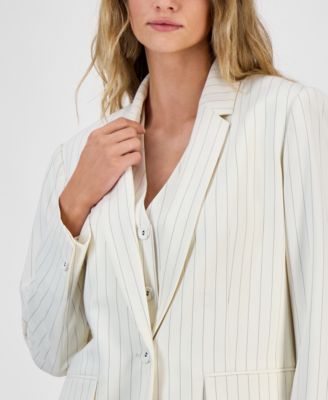 Bar III Women's Pinstriped Jacket, Exclusively at Macy's