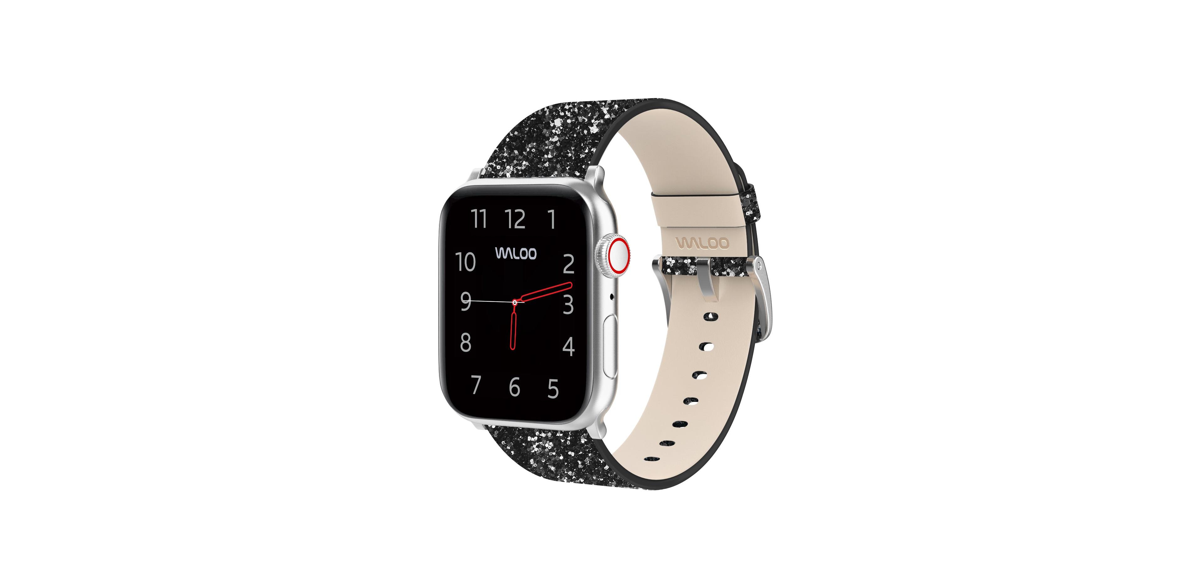 Waloo Leather Bling Band For Apple Watch