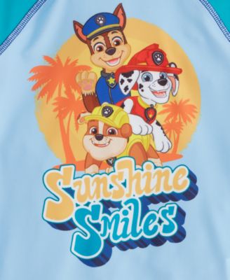 Toddler Boys Rash Guard & Swim Trunks Set