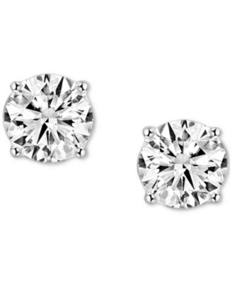 IGI Certified Diamond Stud Earrings (3 ct. t.w.) in 14K White Gold