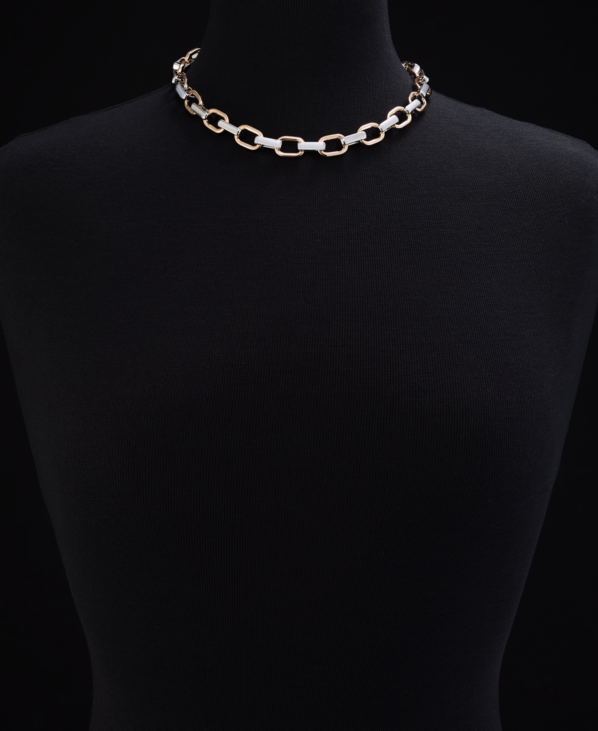 ON 34TH TWO-TONE LINK NECKLACE, 15" + 2" EXTENDER, EXCLUSIVELY AT MACY'S 