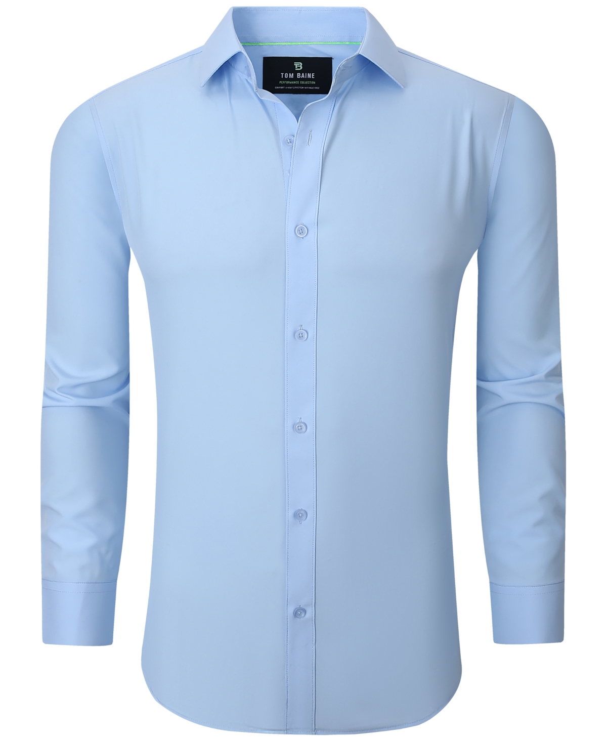 Men Slim Fit Four Way Stretch Solid Dress Shirt - White