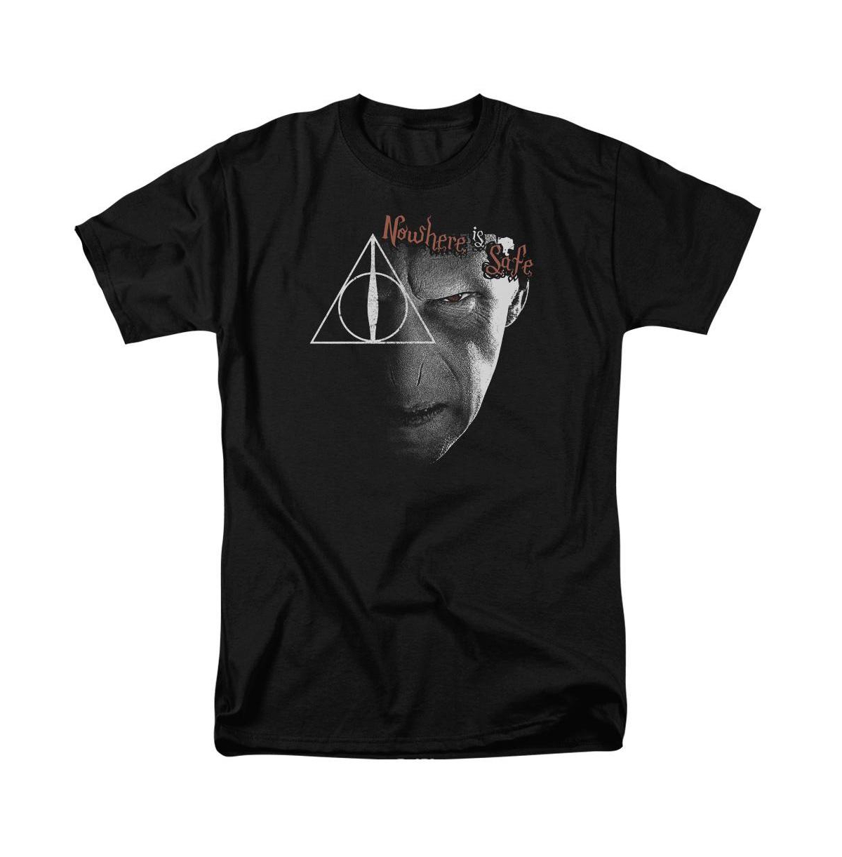 Mens Nowhere Is Safe Short Sleeve Adult Tee / T-Shirt - Black