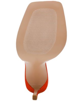 Steve Madden ラインストーン ハイヒール Yara サンダル YARA Orange Women's Square-Toe Mule Heel – Steve Madden