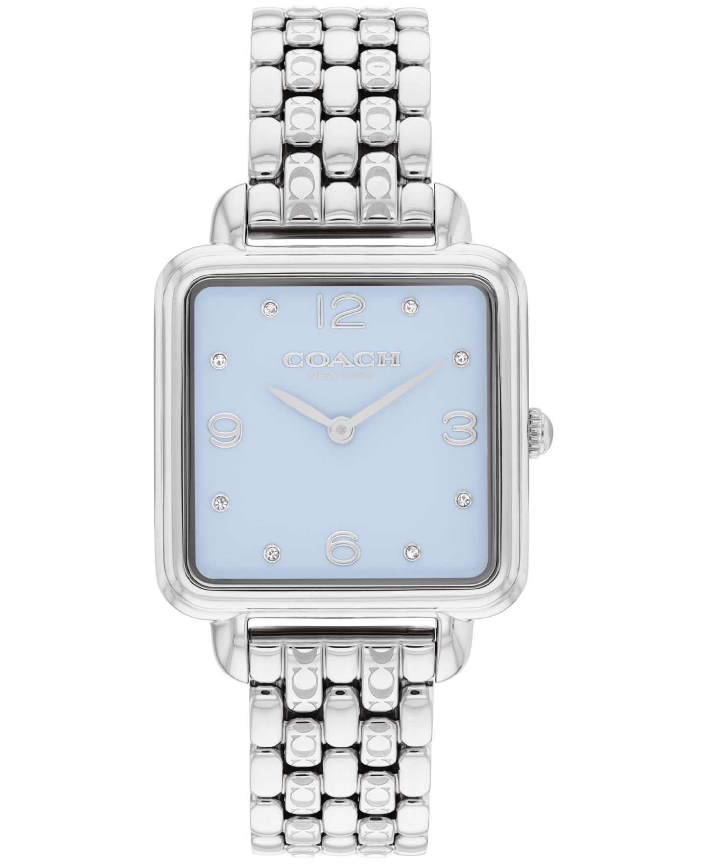 Женские часы COACH Cass Silver Tone Stainless Steel Bracelet Watch, 28mm — фото 1