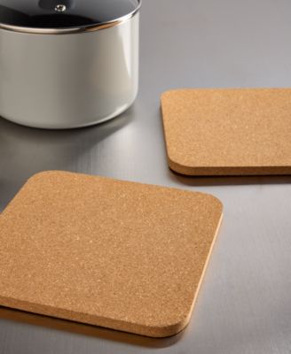 Set Of 2 Square Cork Trivets