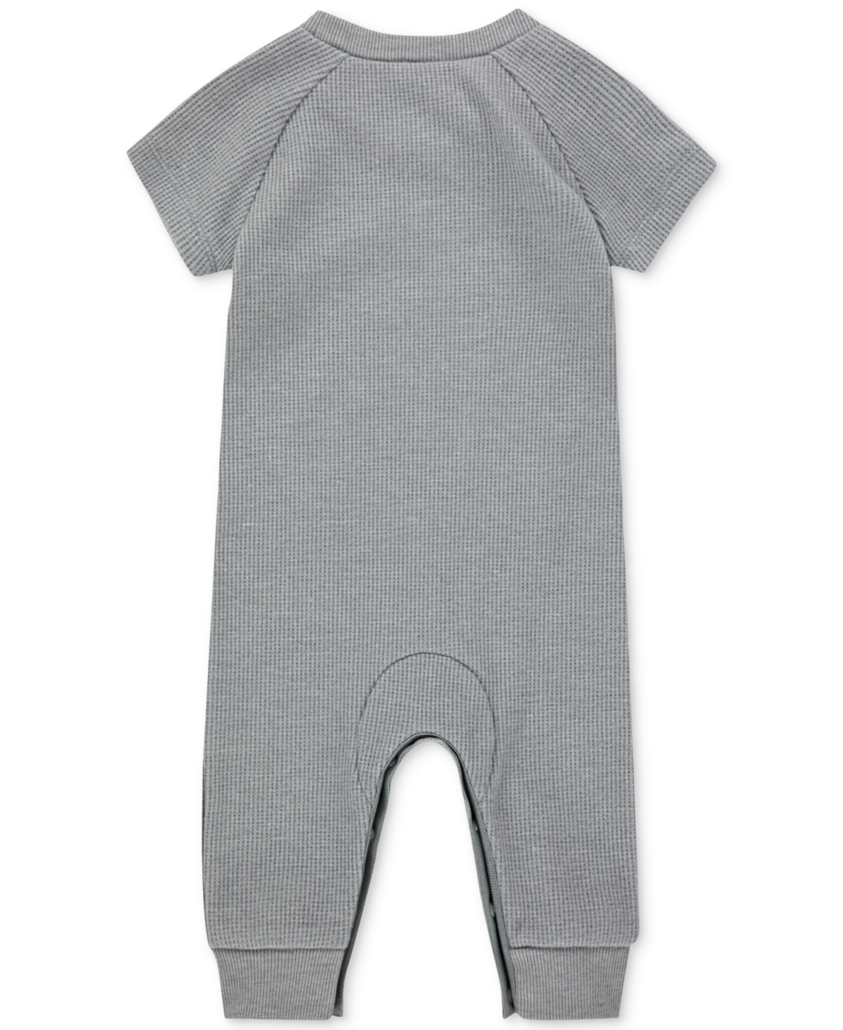 Nike Baby Essentials Short-sleeve Waffle Coverall In Grey