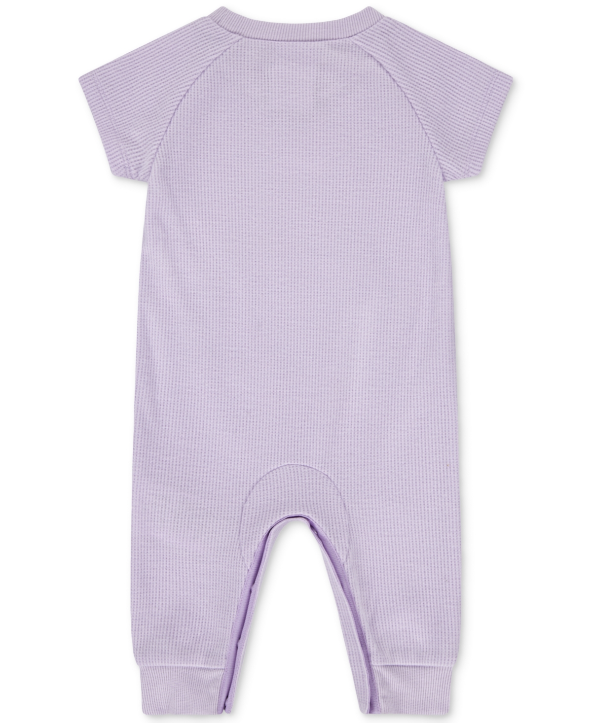 Nike Baby Essentials Short-sleeve Waffle Coverall In Purple